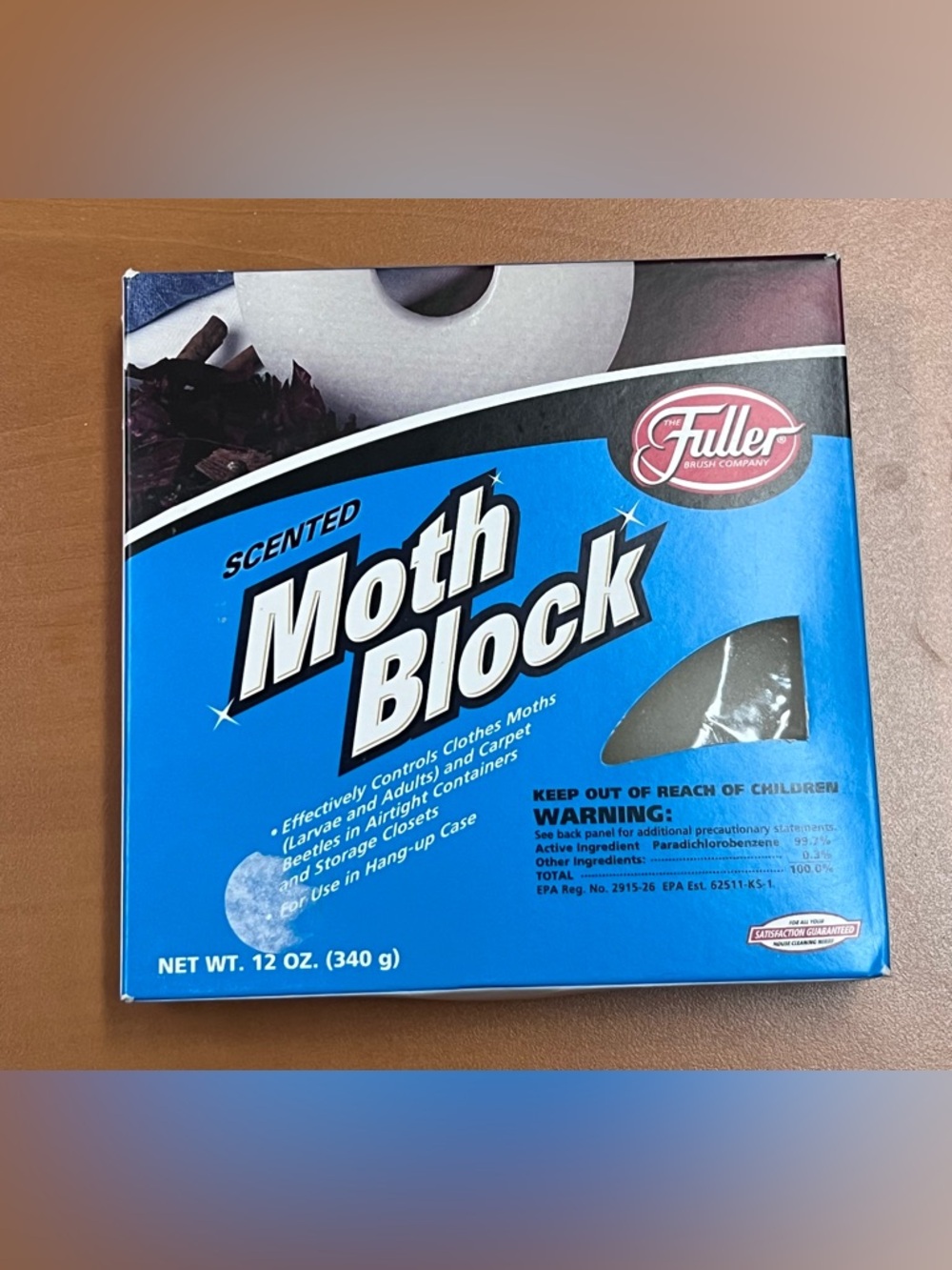 Fuller Scented Moth Block Oriental Spice 12 oz.‎ NOS
